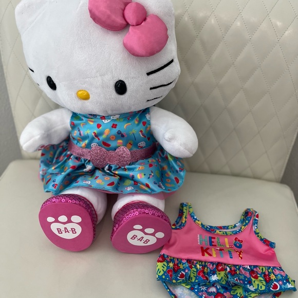 Sanrio Summertime Hello Kitty plush with shoes, dress & swimsuit. NWT - Picture 1 of 13